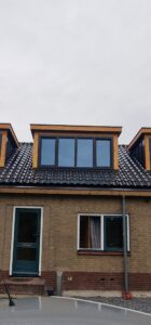 Multiflex roof gebruikt op prefab dakkapel